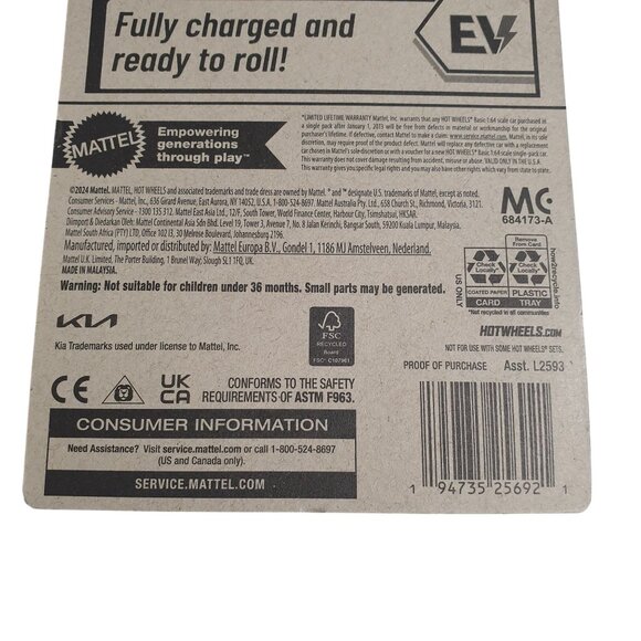 Hot Wheels Custom Kia EV6 Die-Cast 164 Scale Model New For 2025 HW EV 120250 - Picture 7 of 7